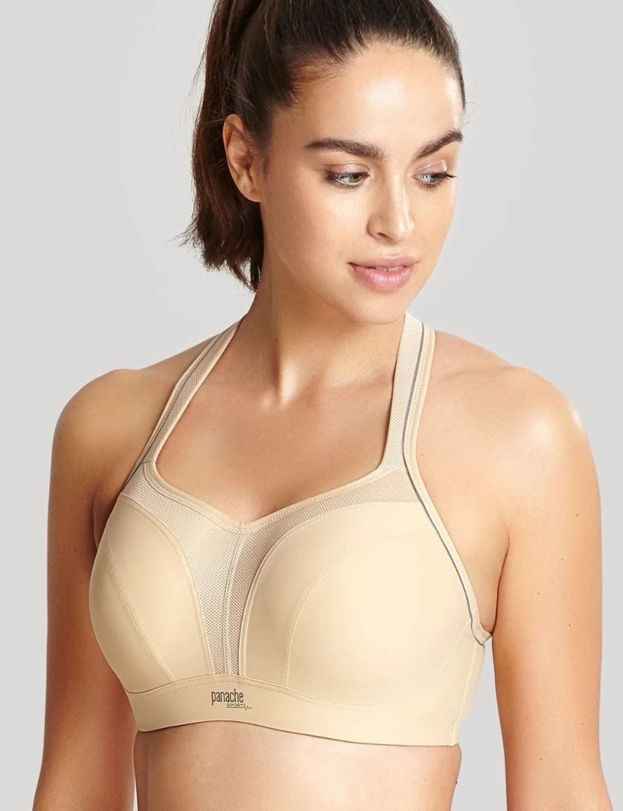 Panache Latte High Support Sports Bra for Women – Comfortable Wireless Workout Bra