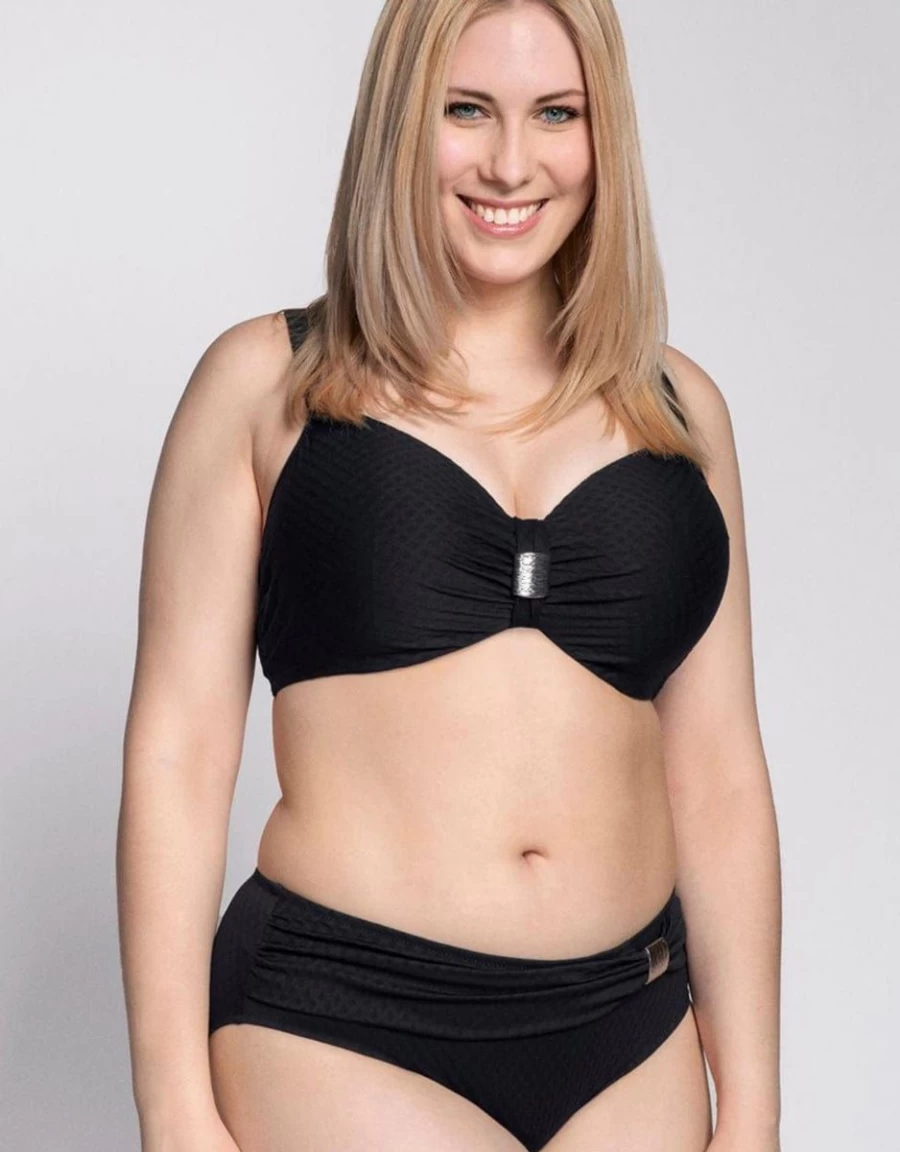 Ulla St Tropez Padded Underwire Bikini Top - Black Swimwear for Women