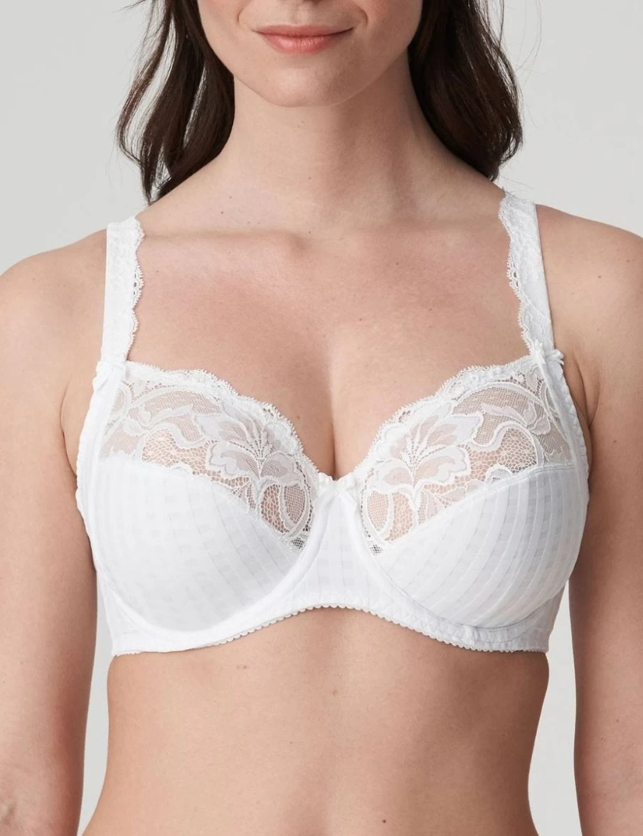Prima Donna Madison Full Cup Bra in White | Luxury Supportive Lingerie