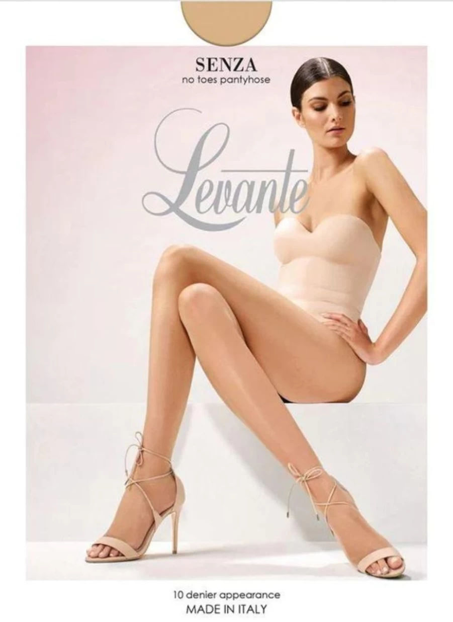Levante Natural 15 Denier No-Toe Pantyhose - Sheer Tights for Women