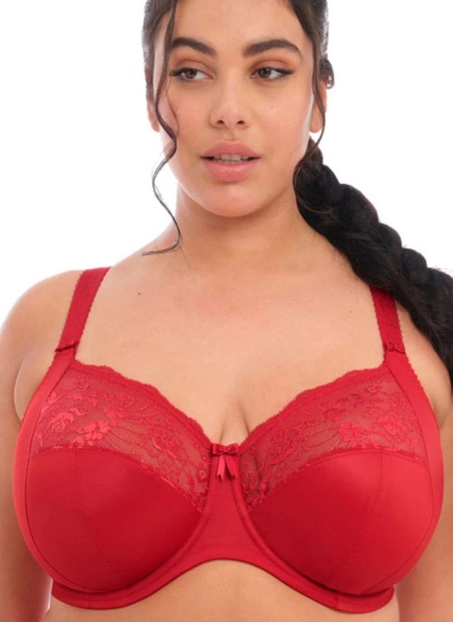 Elomi Morgan UW Bra in Haute Red - Full Coverage Underwire Bra by Elomi