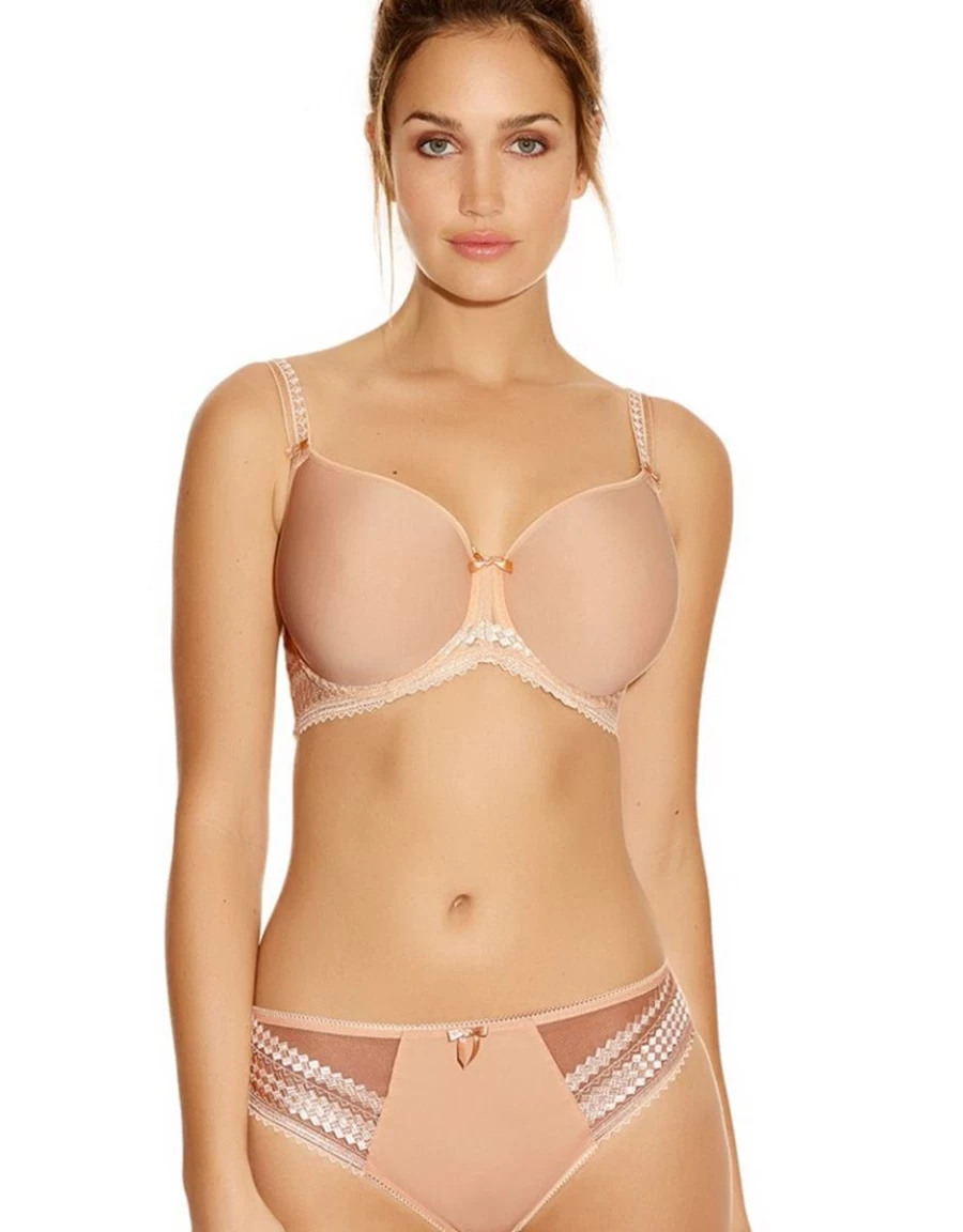Fantasie Rebecca Underwire Moulded T-Shirt Bra in Nude for Full Coverage and Support